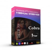 12 Months Cobra Stable IPTV Server M3U XXX Code France Europe Smarters Pro Abonnement