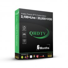 6 Months QHDTV IPTV Abonnement France Arabic Support Android X96M Leadcool Box M3u Smarter Pro Code
