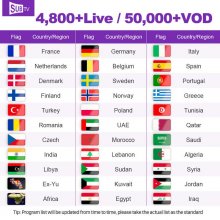 12 Months SUBTV IPTV 1 For 3 Devices Android Smart tv m3u Mag France Germany Arabic Lxtream Subscription