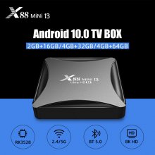 X88 Mini 13 8k HD Android 13.0 smart tv box RK3528 Quad-Core 2.4G/5G dual band Wifi BT5.0 Media Player box