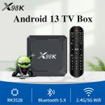 Hot Sell Smart Set-Top Box Android 13.0 X98K RK3528A 16GB 32GB Dual WIFI 4K TV-Box Android