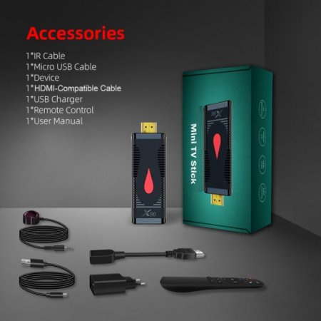 X96S400 TV Stick Android 10.0 Smart TV Box 4K Allwinner H313 2GB 16GB Media Player 2.4G WiFi Set Top Box france shipping X96 S400 Mini TV france VS X96S