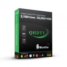 6 Months QHDTV IPTV Abonnement France Arabic Support Android X96M Leadcool Box M3u Smarter Pro Code